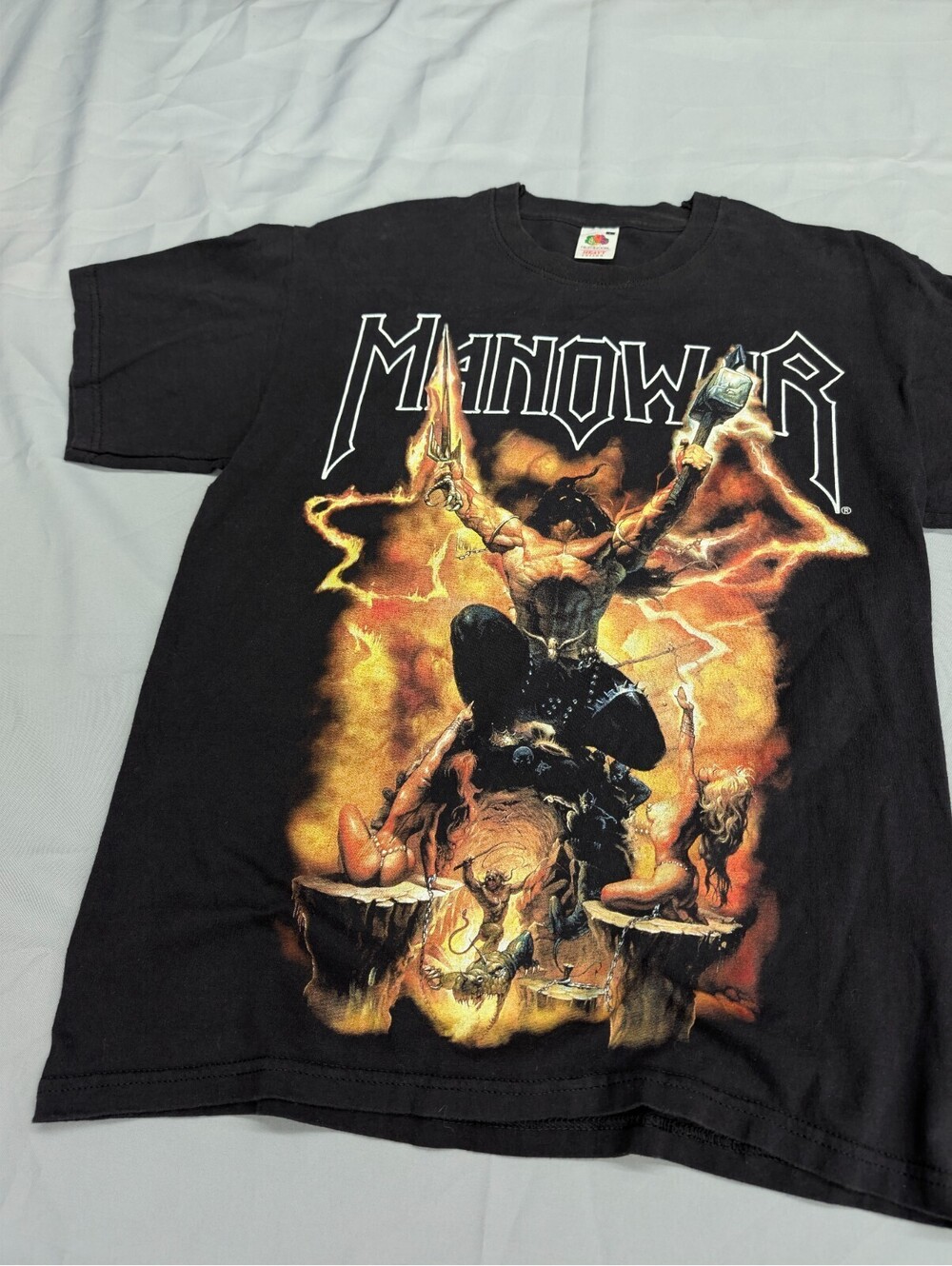 Manowar Triumph Of Steel T Shirt Fruit Of The Loom Large L